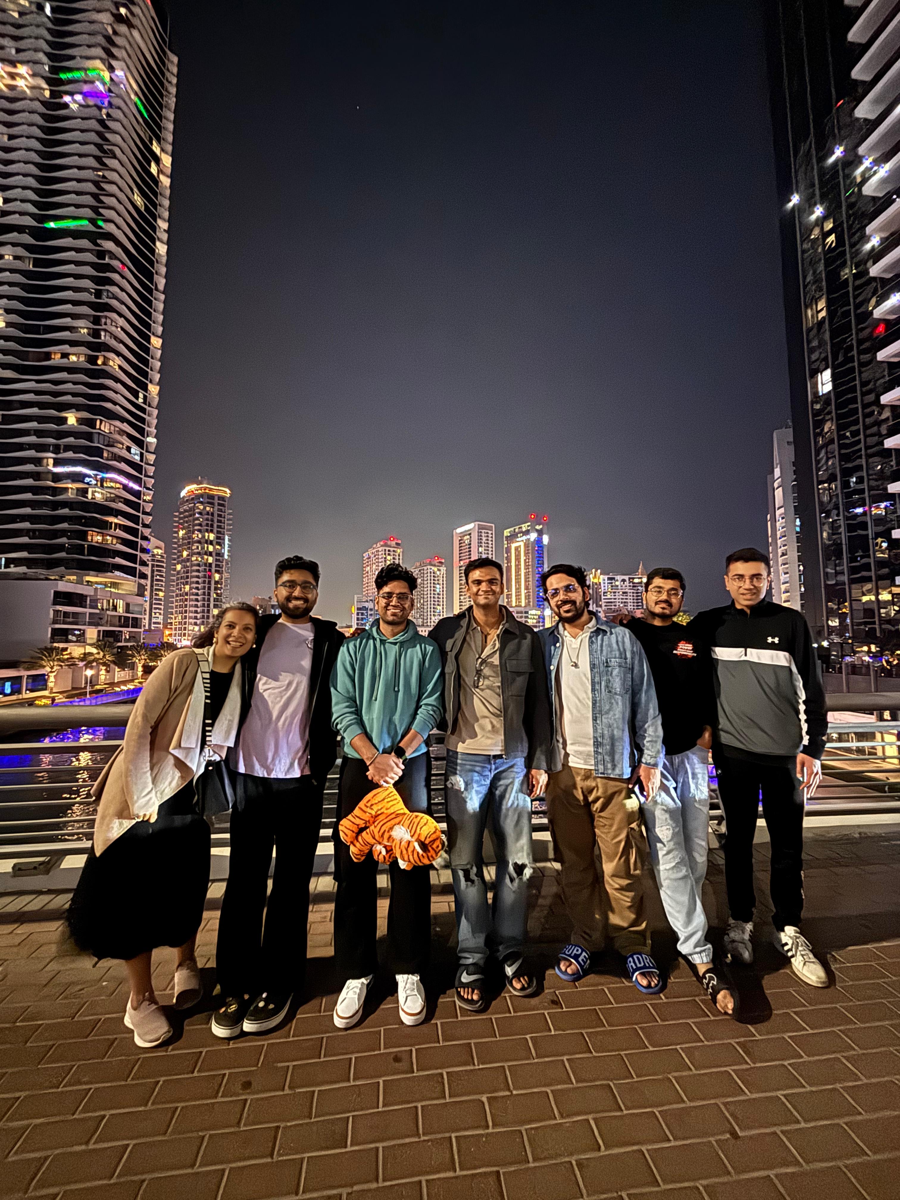 Dubai Marina, the night a private group made it their own.